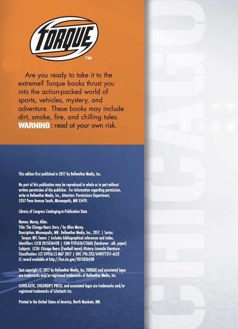 The Chicago Bears Story — page 1