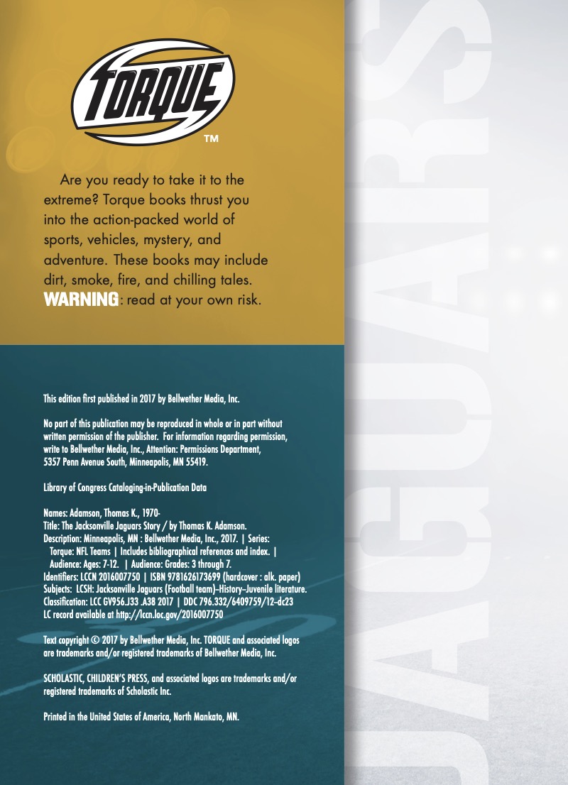 The Jacksonville Jaguars Story — page 1
