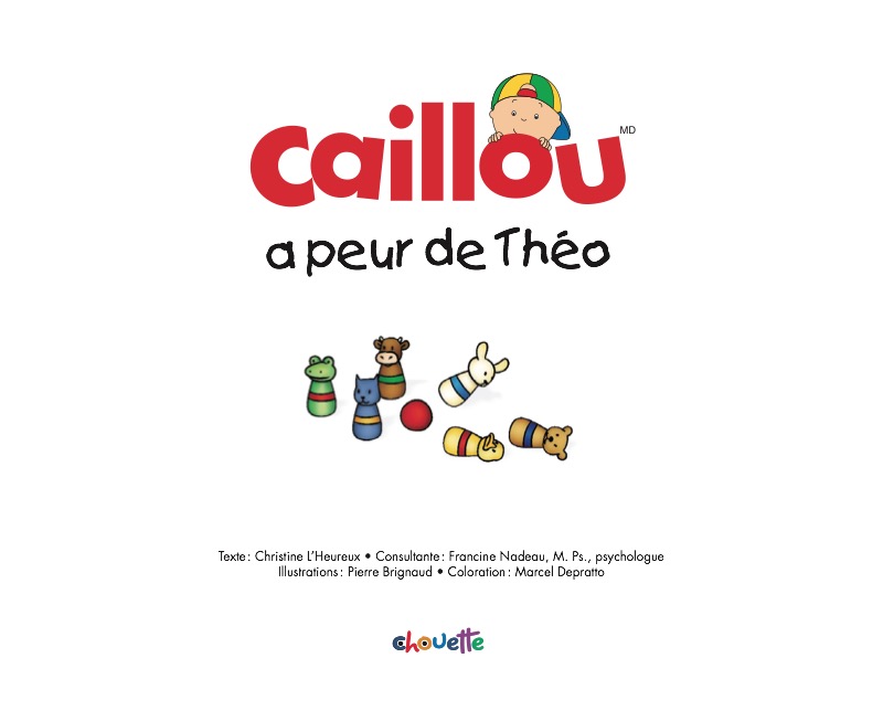 Caillou: a peur de Theo book cover