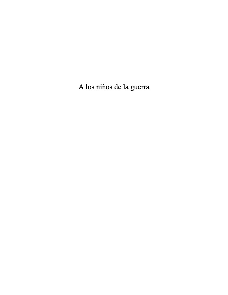 El Pan De La Guerra — page 1