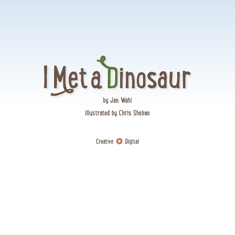 I Met A Dinosaur book cover