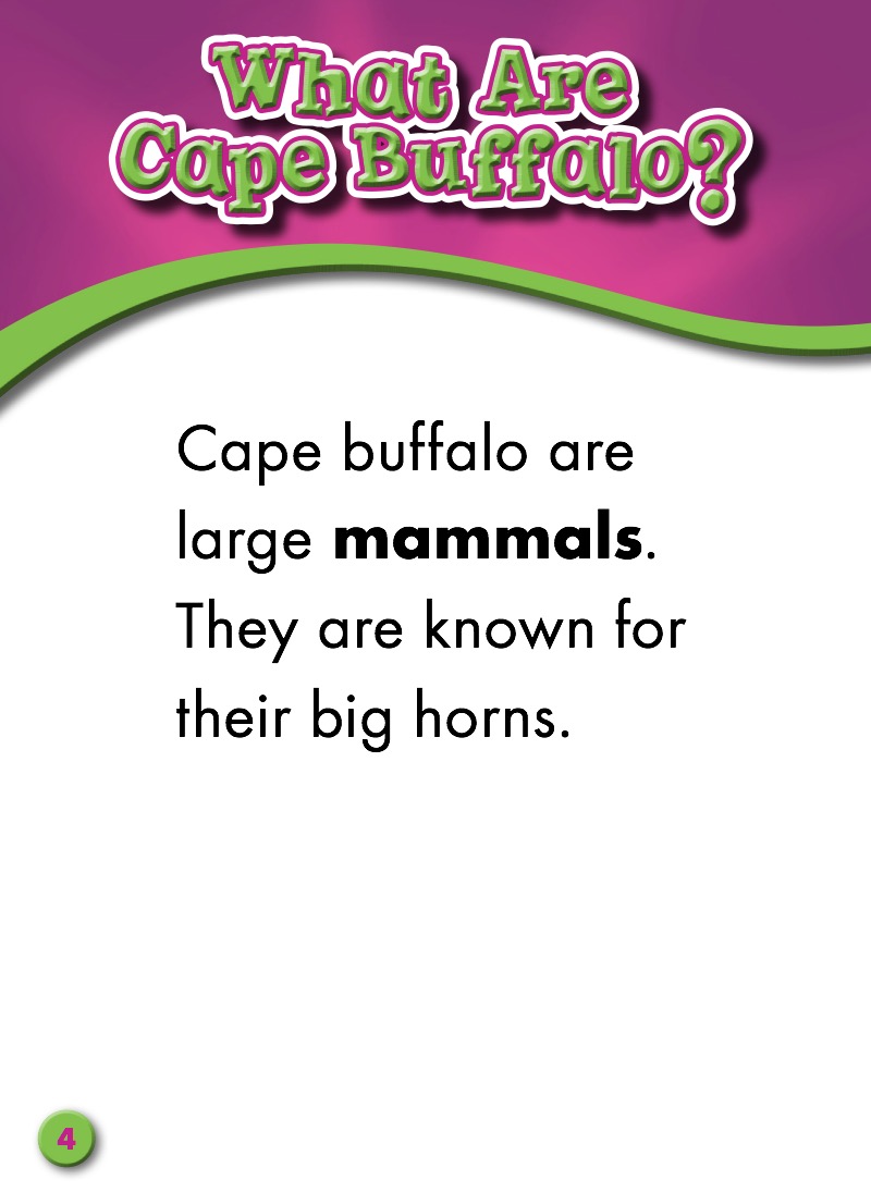 Cape Buffalo — page 1