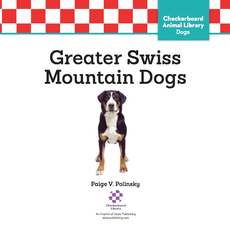 Greater Swiss Mountain Dogs book cover