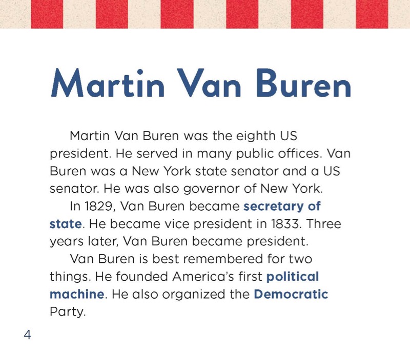 Martin Van Buren — page 1
