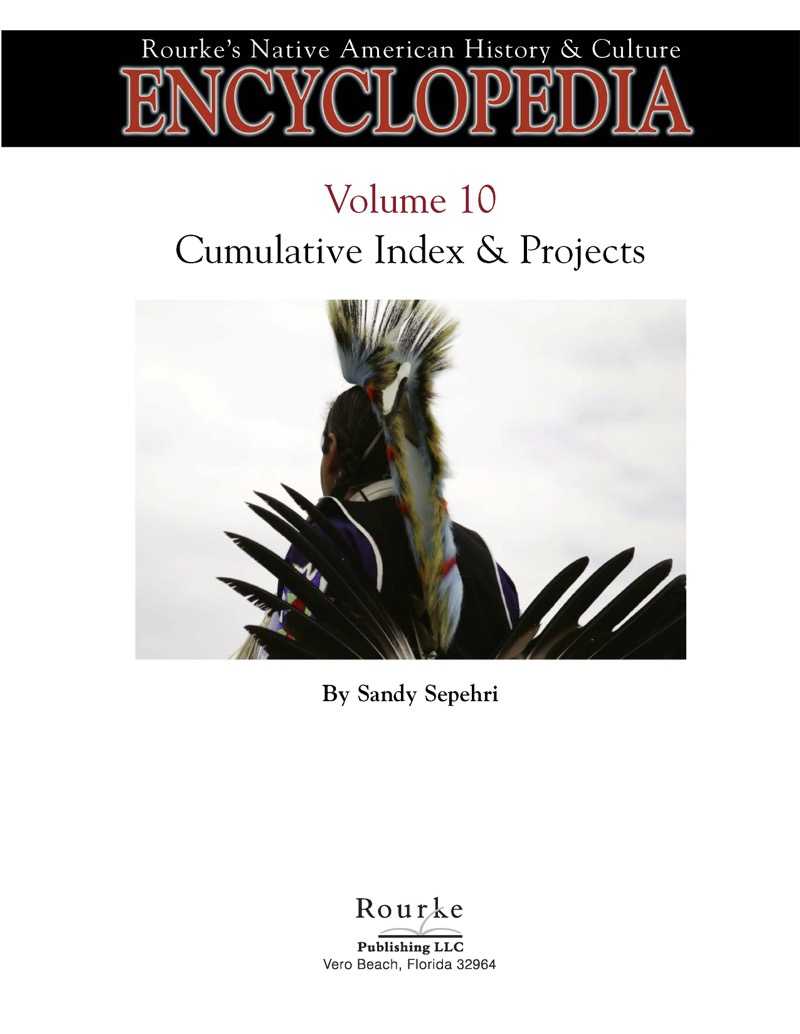 Native American Encyclopedia Cumulative Index & Projects book cover