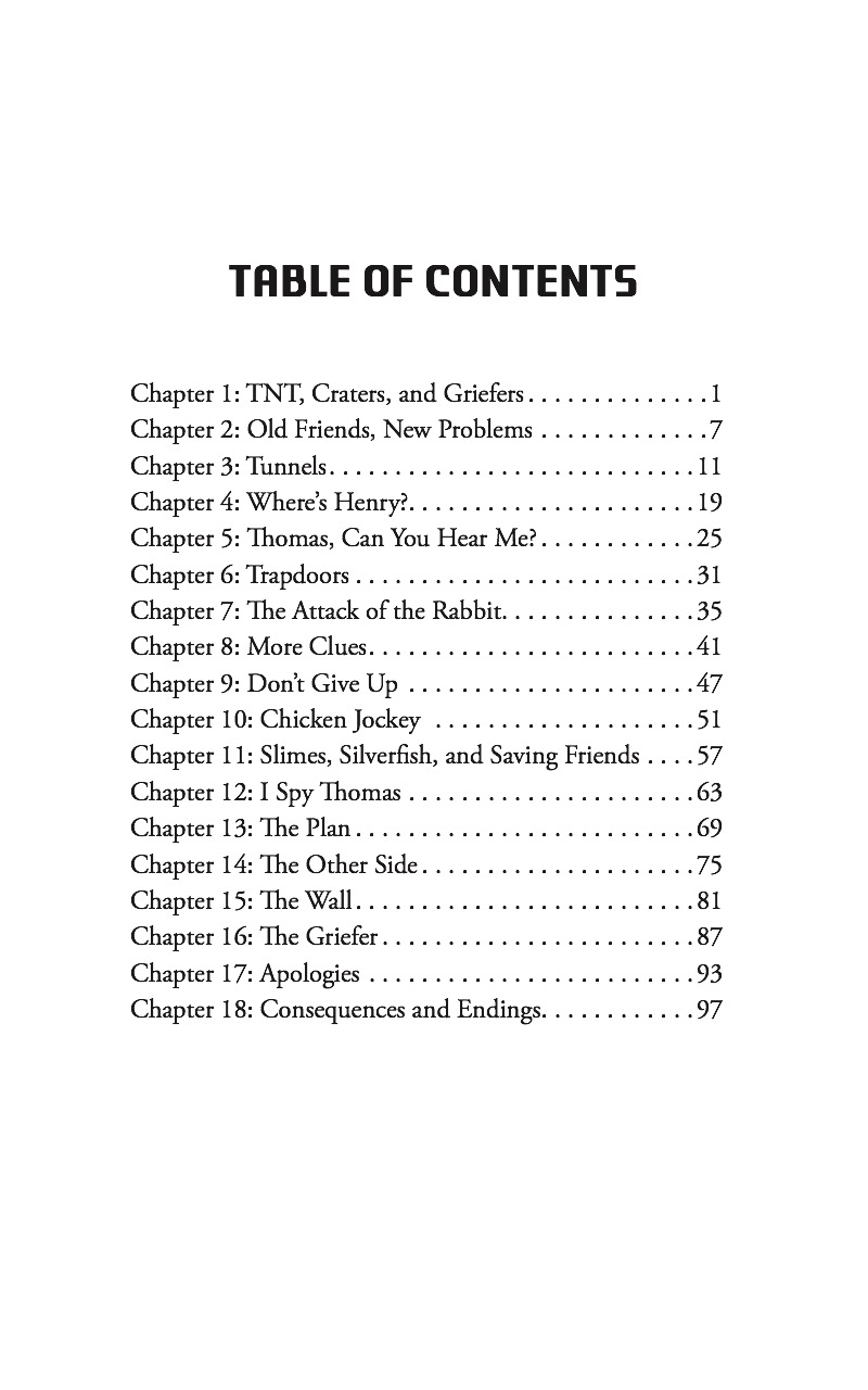 The Mystery of the Griefer's Mark: An Unofficial Gamer's Adventure, Book Two — page 1