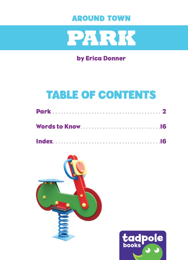 Park book cover