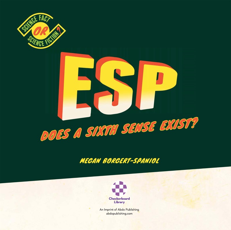 ESP: Does a Sixth Sense Exist? book cover