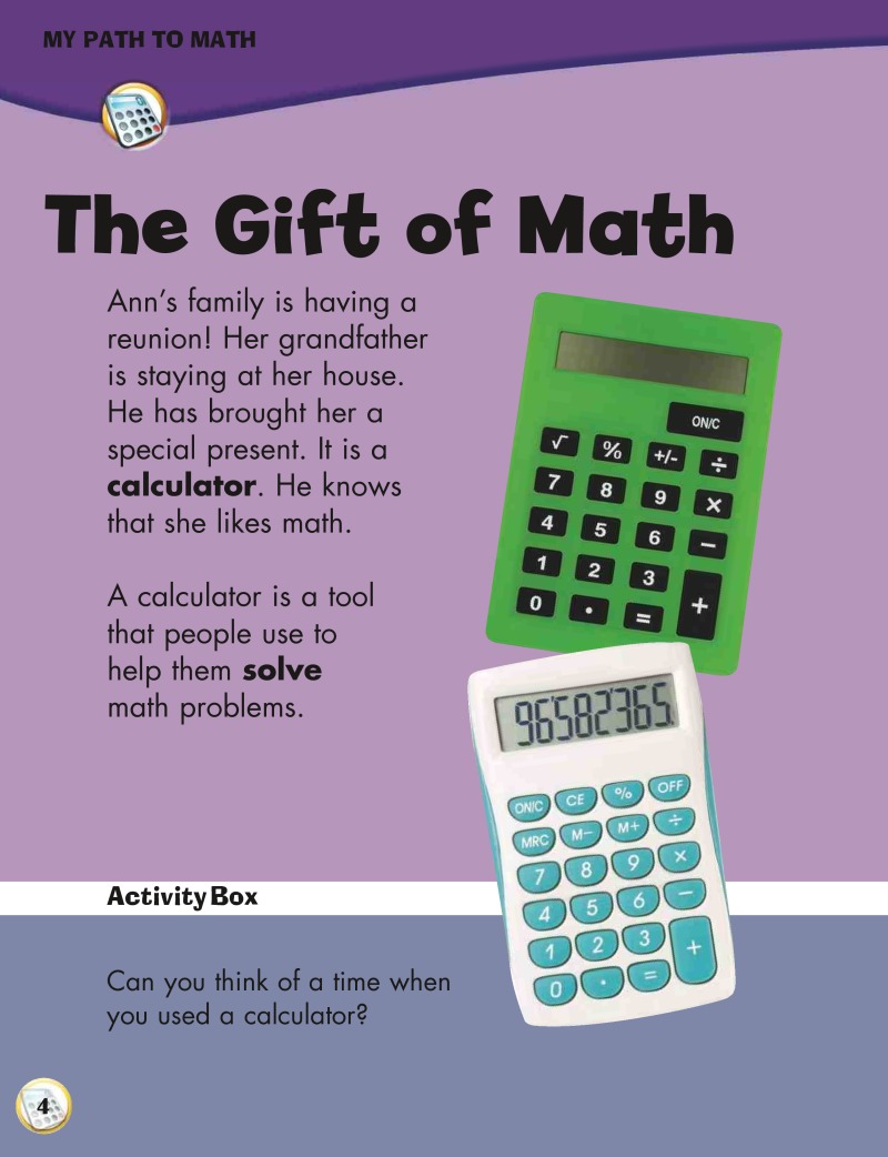 Using a Calculator — page 1