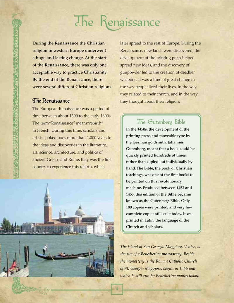 Religion in the Renaissance — page 1