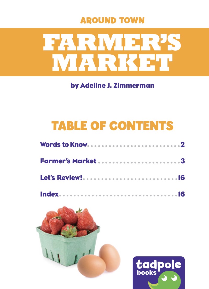 Around Town: Farmer's Market book cover
