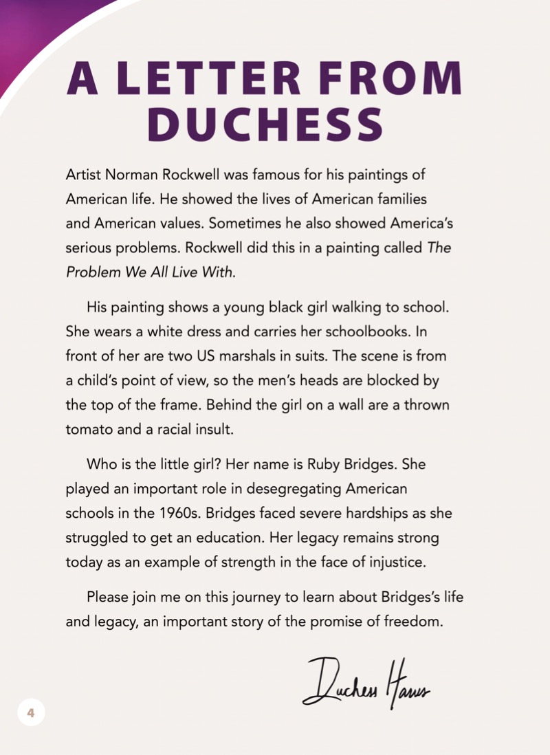 Ruby Bridges and the Desegregation of American Schools — page 1
