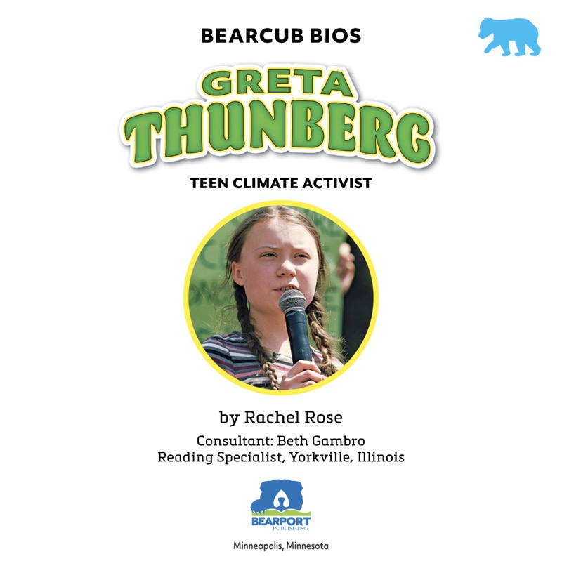 Greta Thunberg: Teen Climate Activist book cover