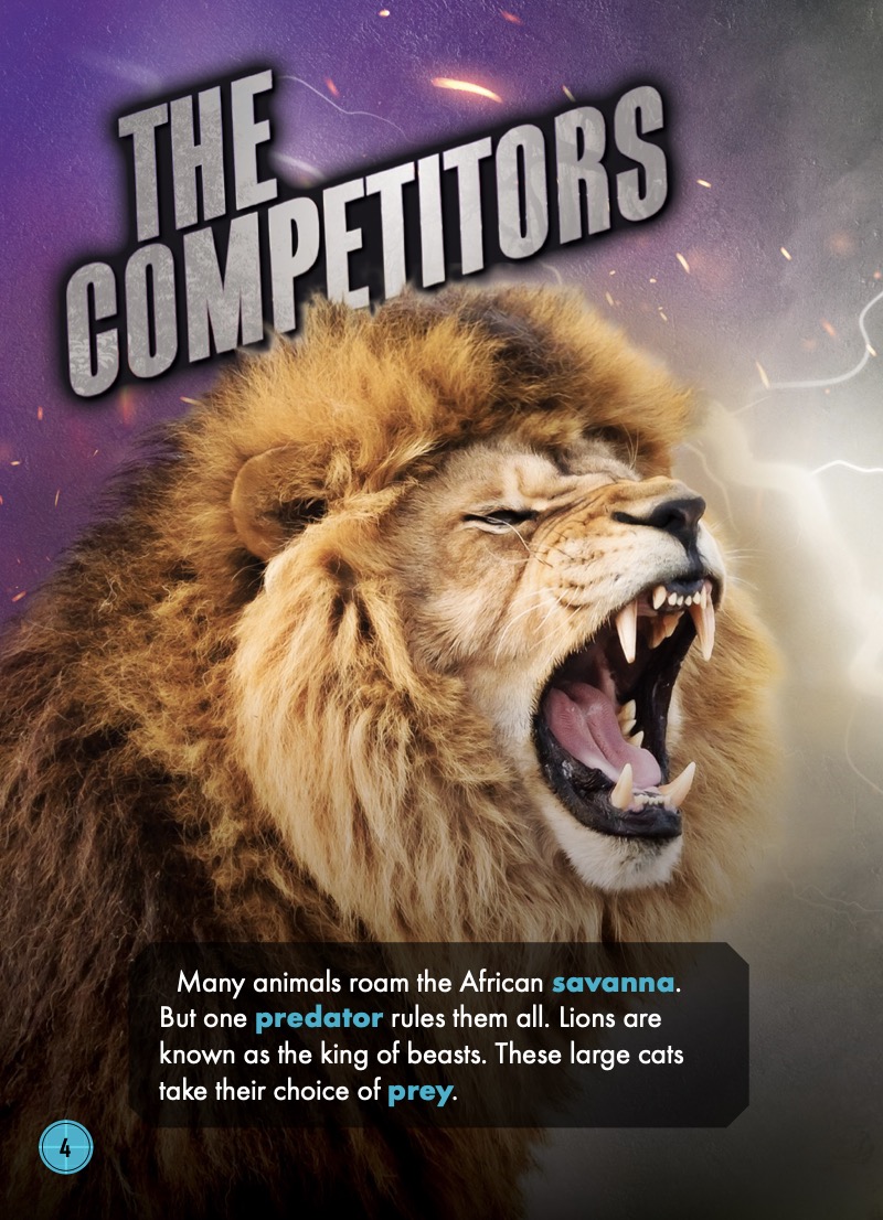 Animal Battles: Lion vs. Cape Buffalo — page 1