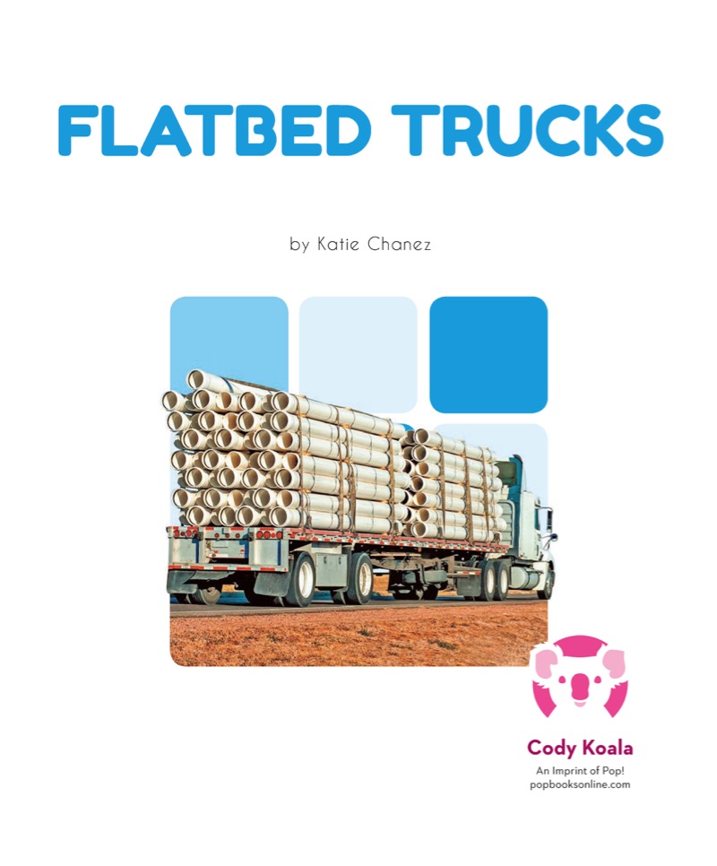 Construction Vehicles: Flatbed Trucks book cover