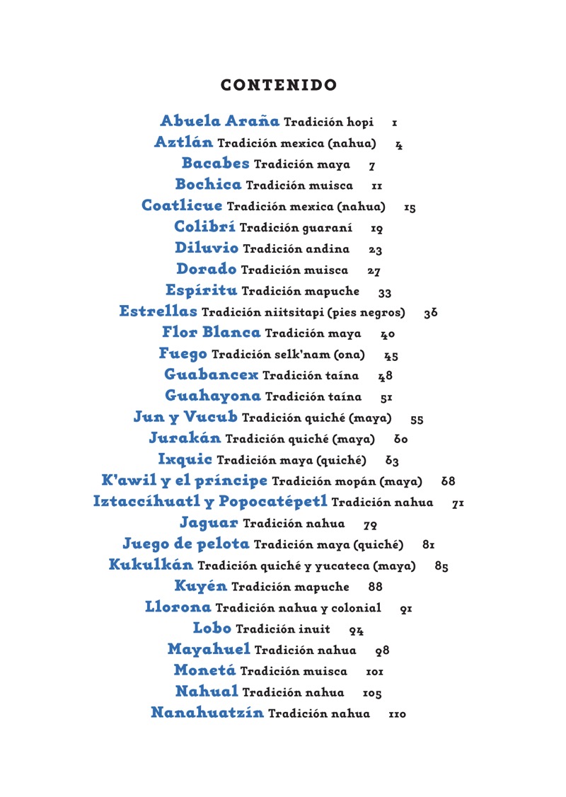 Cuentos sagrados de América — page 1