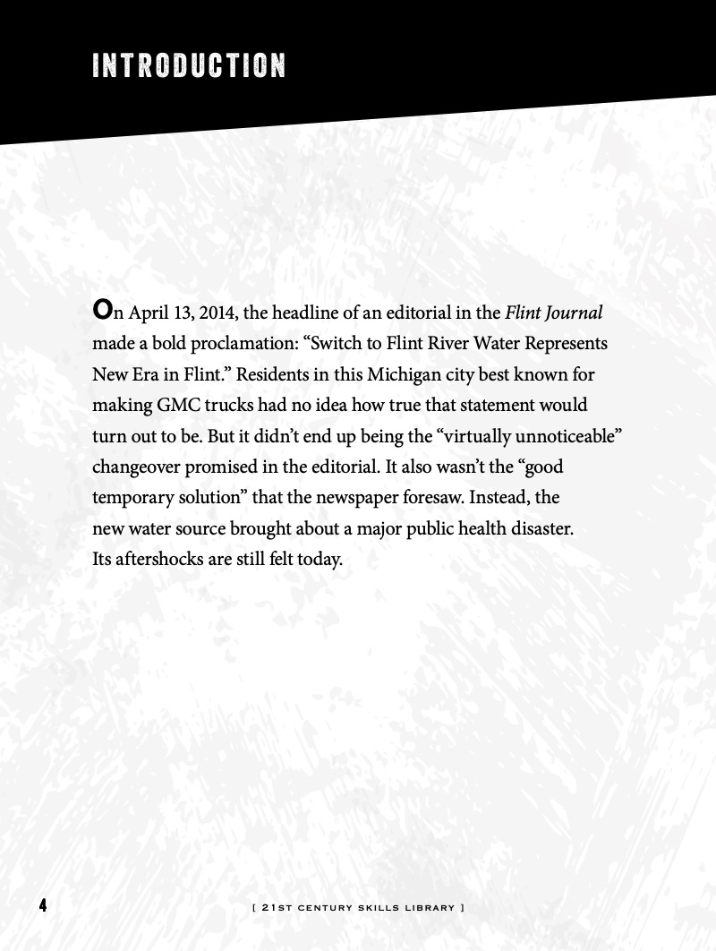 Unnatural Disasters: Flint Water Crisis — page 1