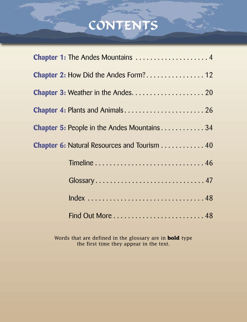 The Andes (Mountains Around the World) book cover