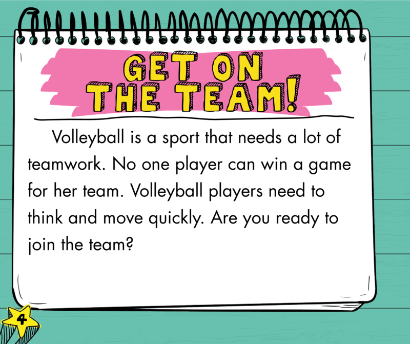 Girls for the Win!: Girls on the Volleyball Team — page 1