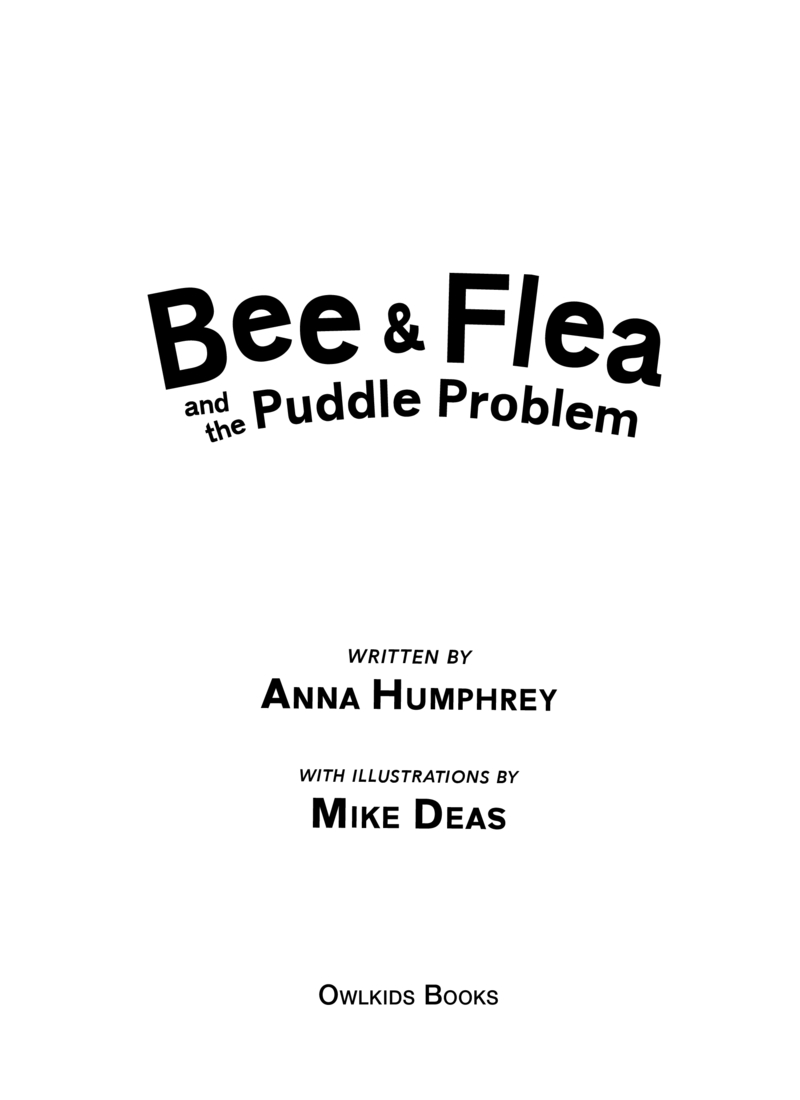 Bee & Flea and the Puddle Problem book cover