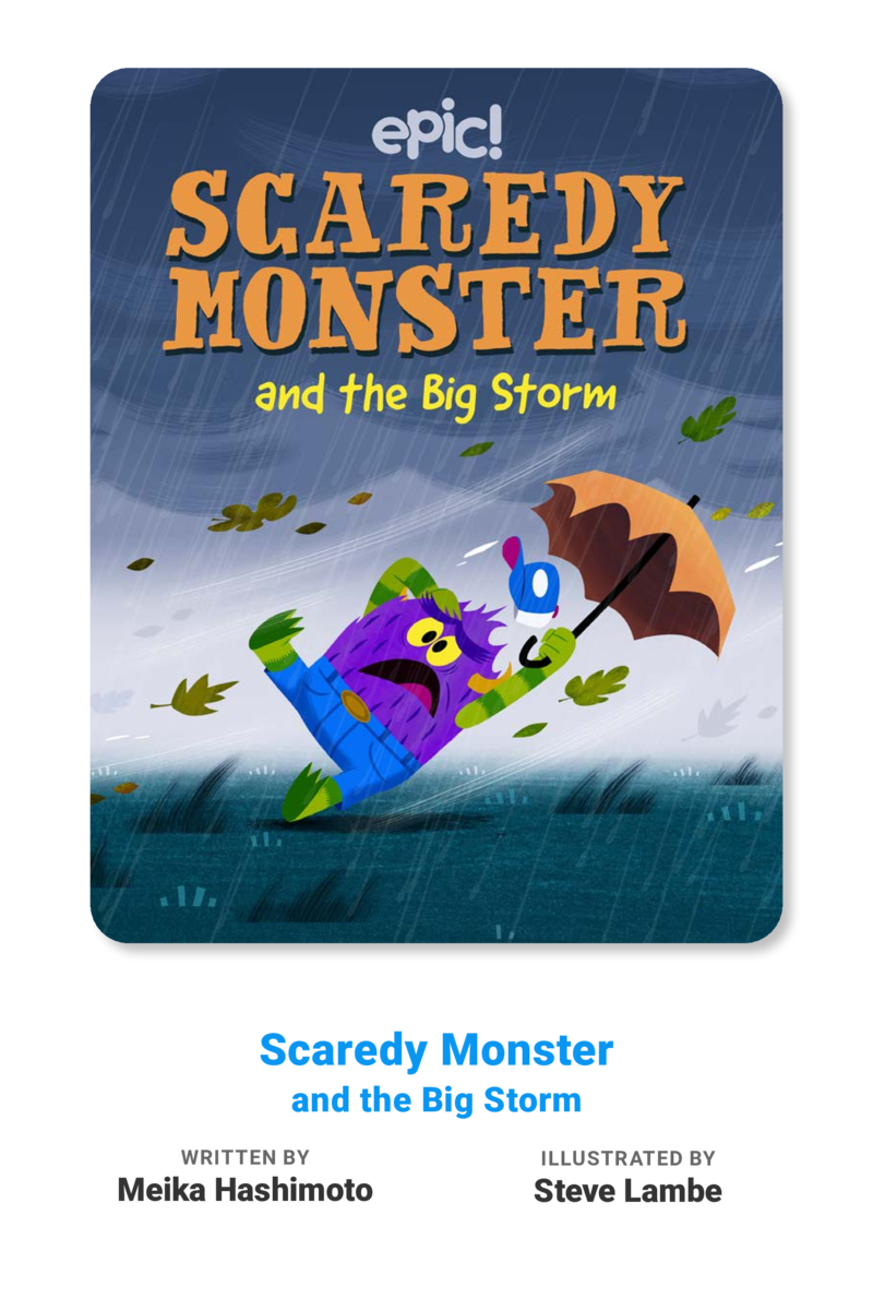 Scaredy Monster and the Big Storm book cover