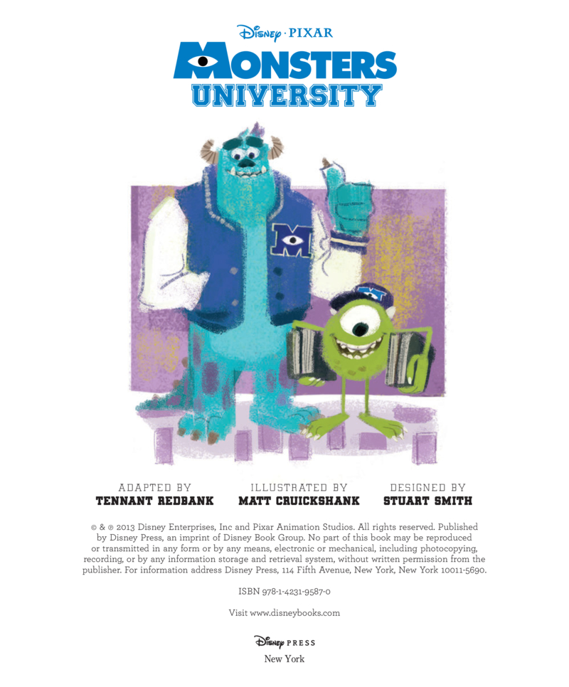 Monsters University book cover