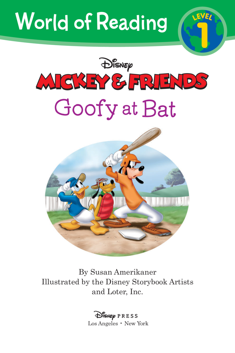 Goofy at Bat book cover