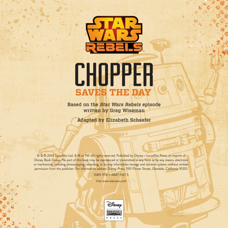 Star Wars Rebels: Chopper Saves the Day book cover