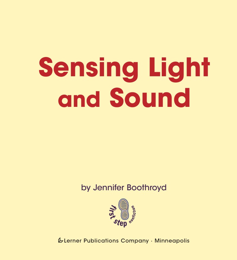 Sensing Light and Sound book cover