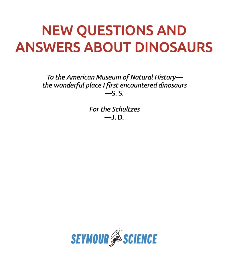 New Questions and Answers About Dinosaurs book cover