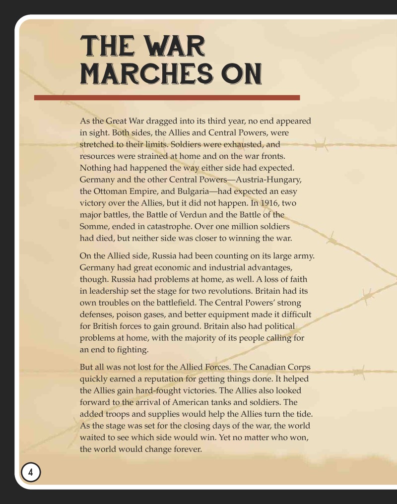 World War 1: 1917-1918 — page 1