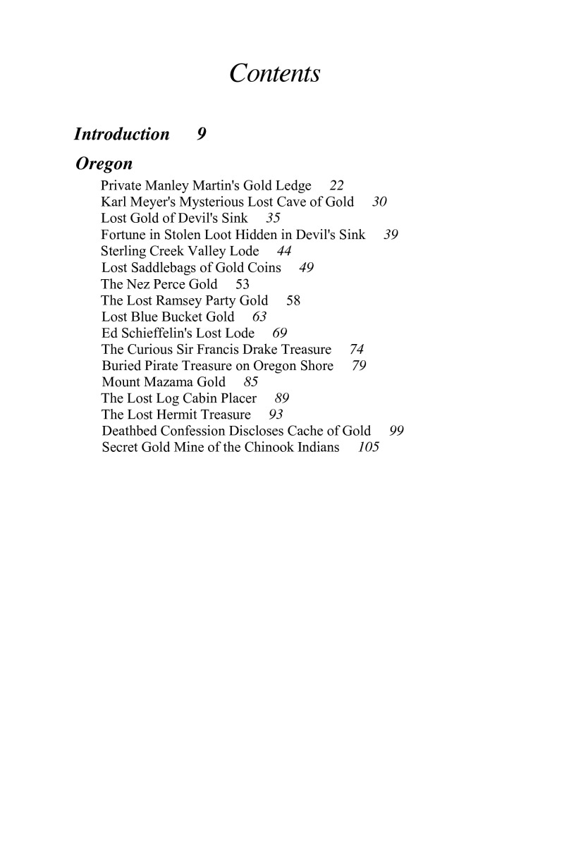 Buried Treasures of the Pacific Northwest — page 1