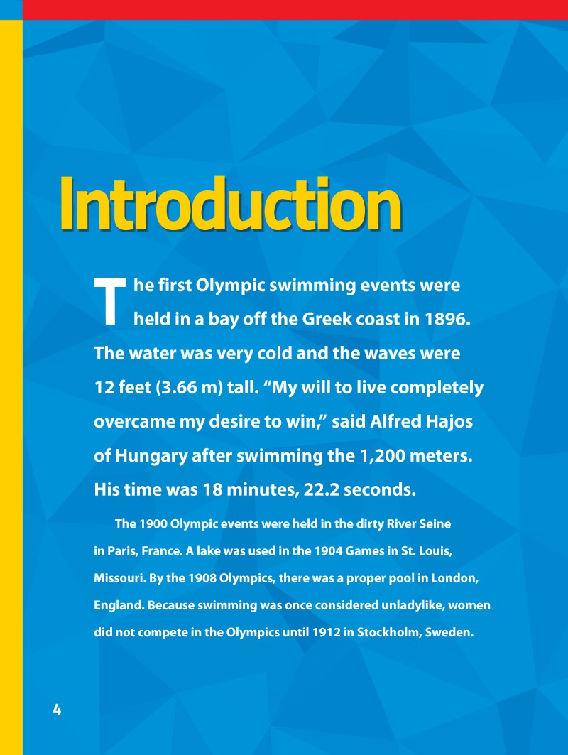 Great Moments in Olympic Swimming and Diving — page 1