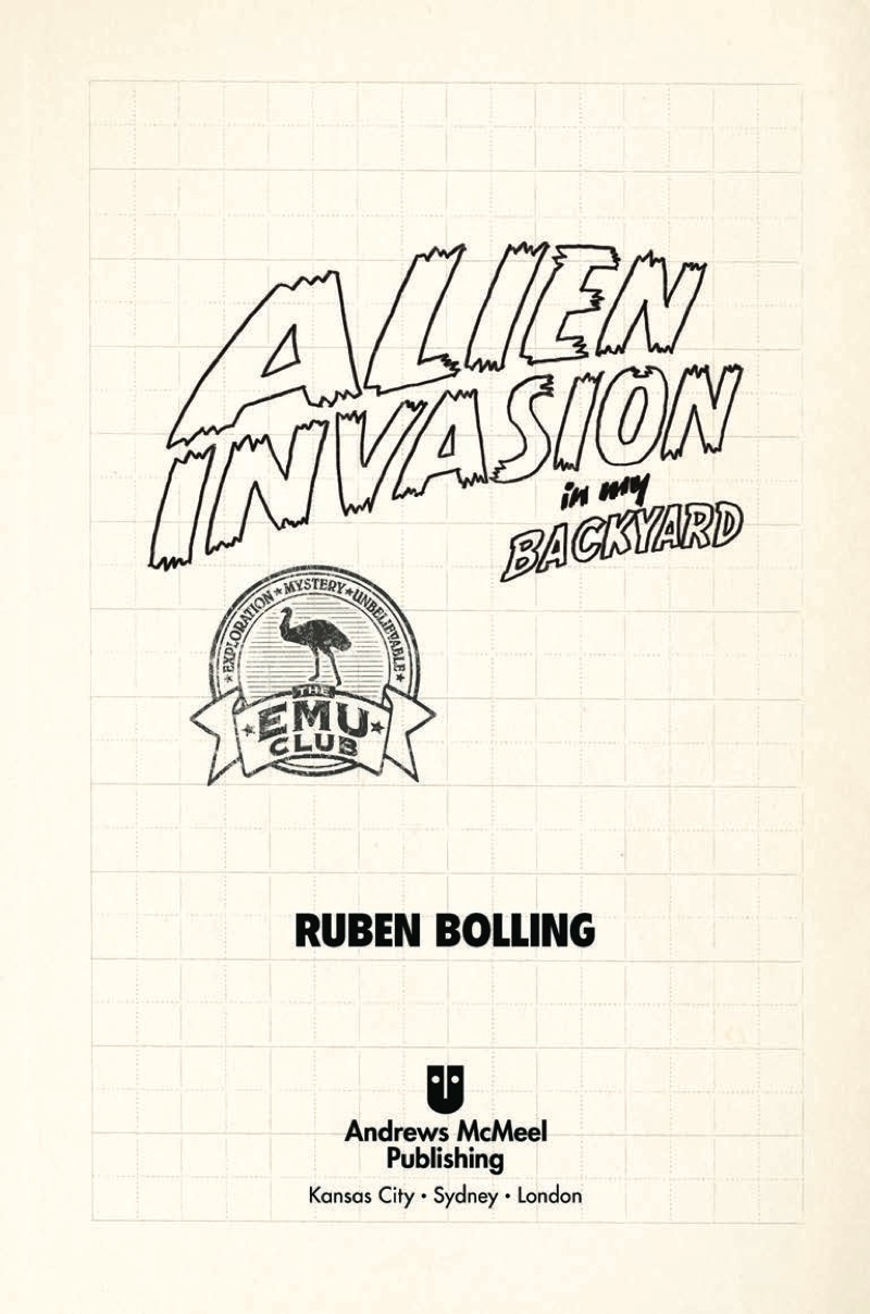 Alien Invasion in my Backyard book cover