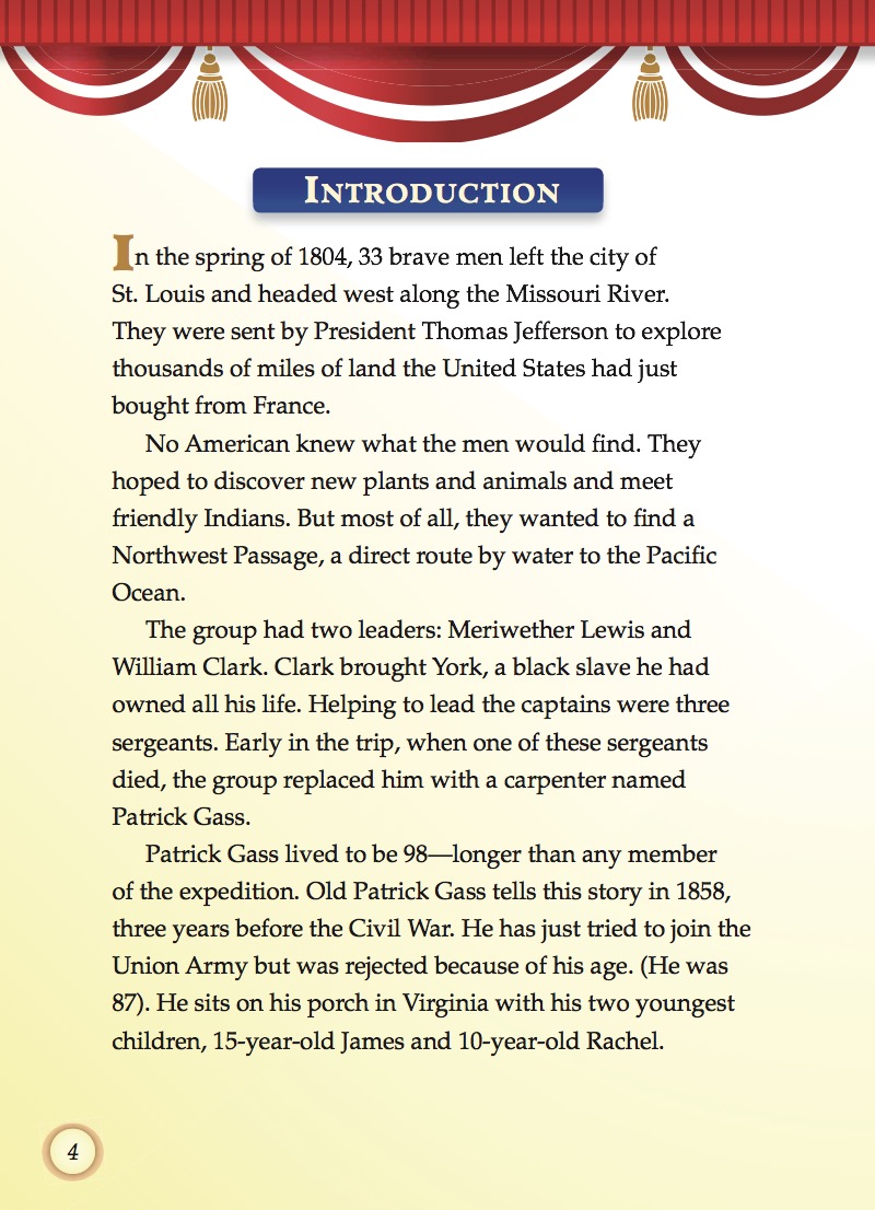 Exploring the West: Tales of Courage from the Lewis and Clark Expedition — page 1
