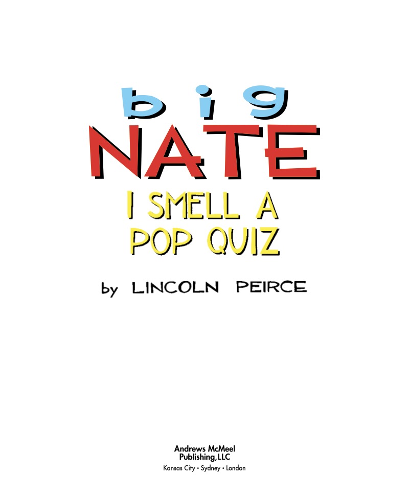 Big Nate: I Smell a Pop Quiz! book cover