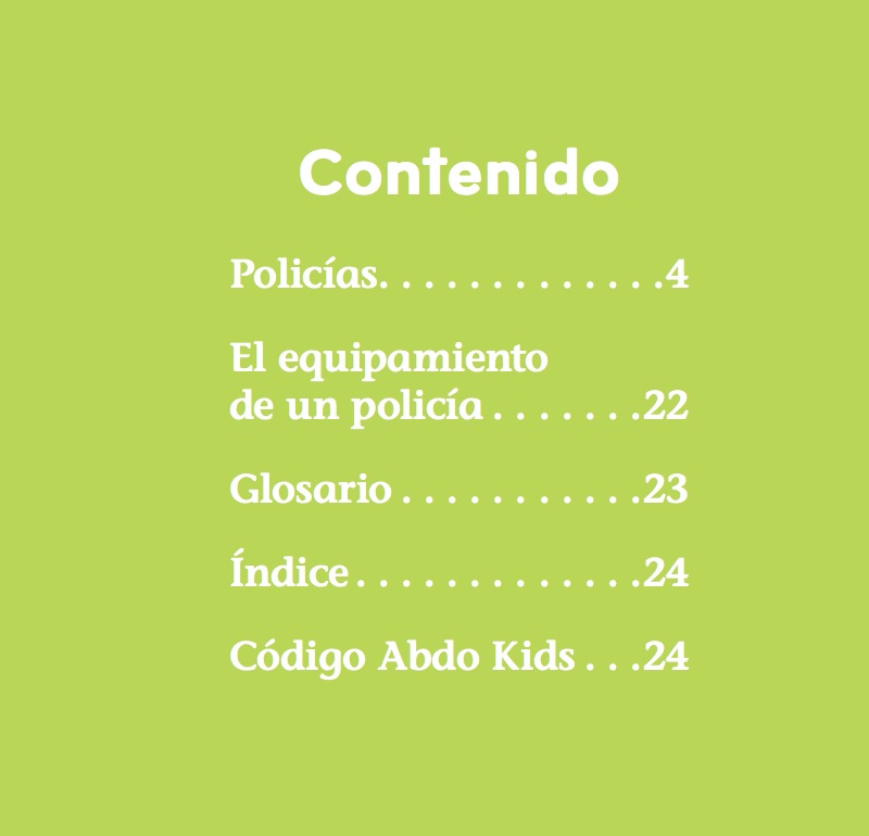 Policías book cover