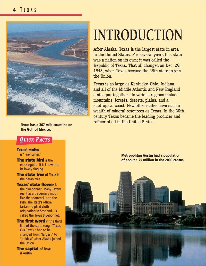 Texas: The Lone Star State — page 1