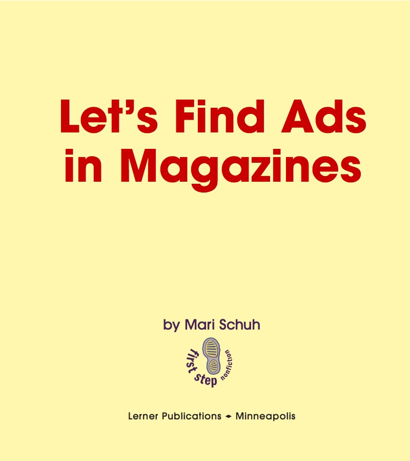 Let's Find Ads in Magazines book cover