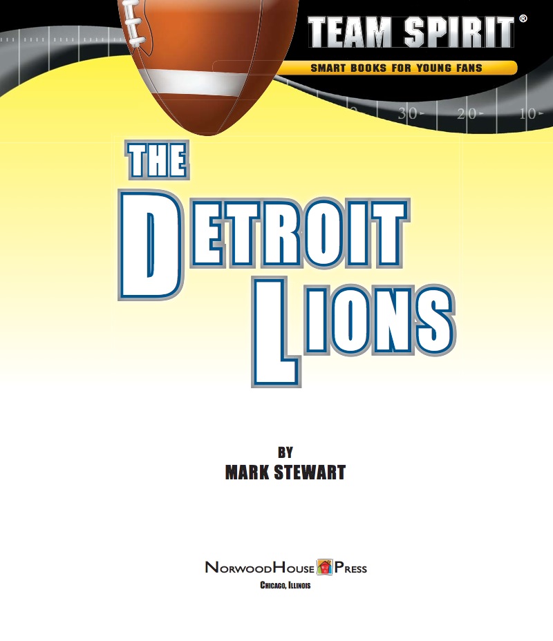 The Detroit Lions book cover