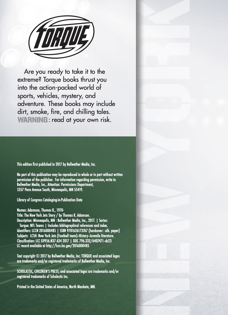 The New York Jets Story — page 1