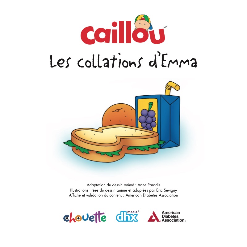 Caillou: Les collations d'Emma book cover