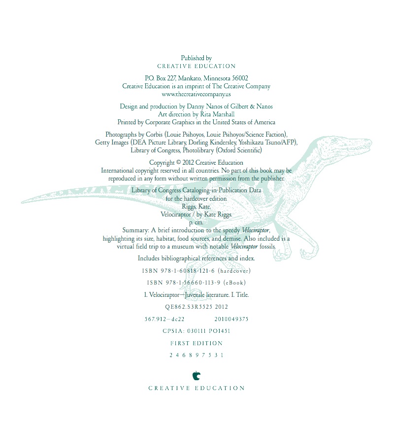 Velociraptor — page 1