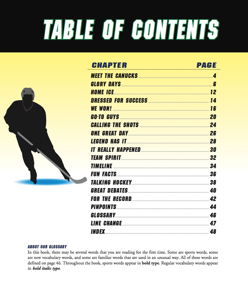 The Vancouver Canucks book cover