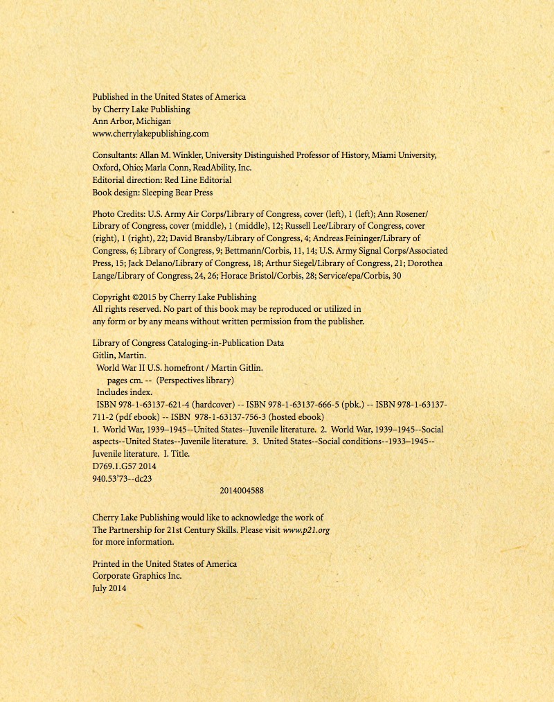 World War II U.S. Homefront — page 1