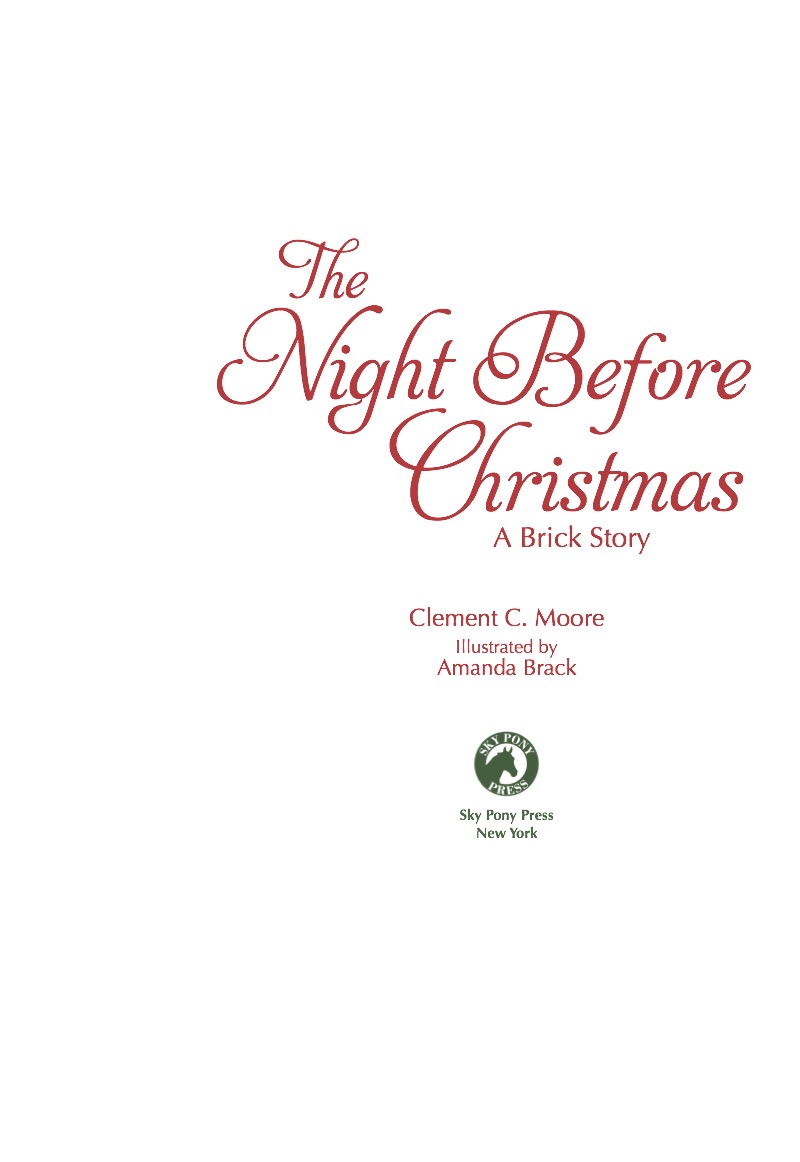The Night Before Christmas: A Brick Story book cover