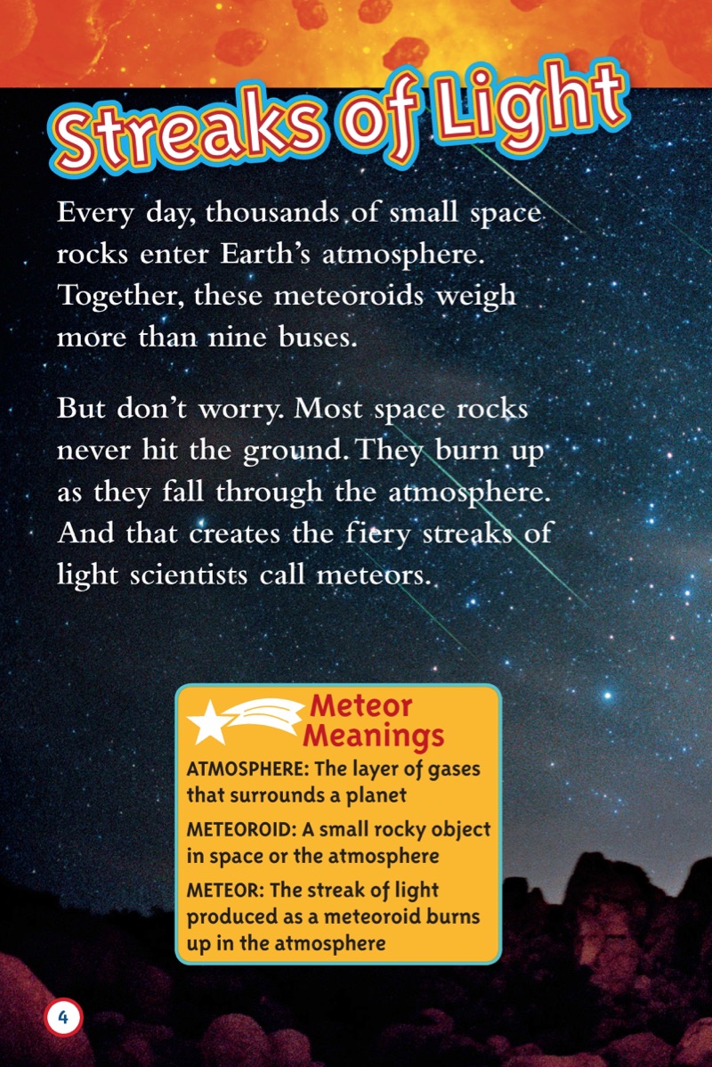 National Geographic Readers: Meteors — page 1