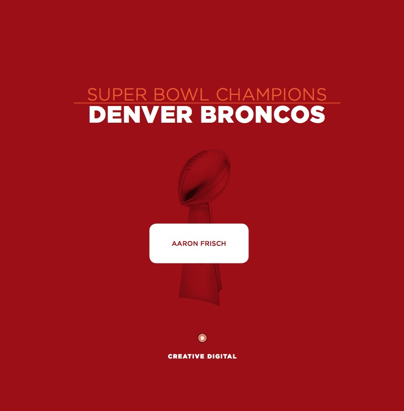 Denver Broncos book cover