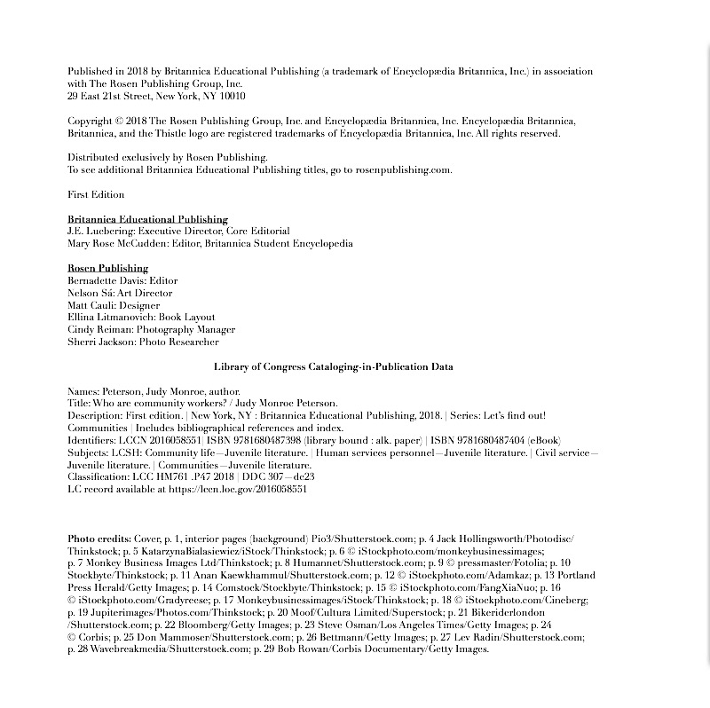 Who are Community Workers? — page 1