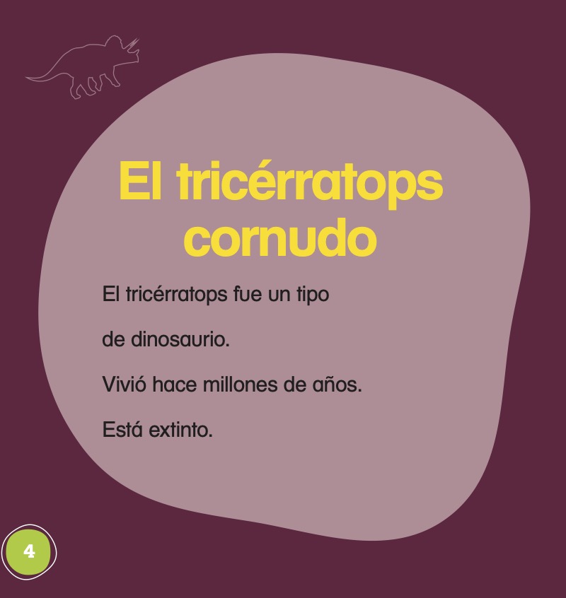El tricérratops (Triceratops) — page 1